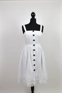 Cupcakes und Kaschmir weiß bestickt Sommer Hochzeit Gast Kleid Größe 4 - Bild 1 von 14