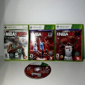 NBA 2K9 2K12 2K13 2K14 -Game Bundle Lot of 4 Basketball Dream Xbox 360 Untested - Picture 1 of 10