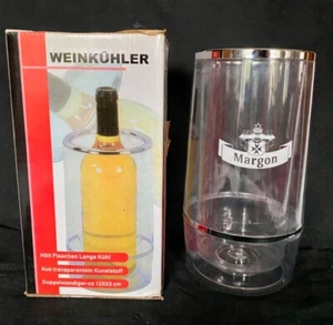 Flaschenkühler Sektkühler Weinkühler doppelwandig Kunststoff Ø 11,5 cm Margon - Bild 1 von 6