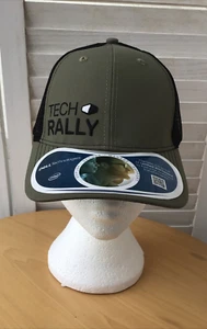 DELL Tech Rally Technologies Intel Khaki Green & Black Baseball Cap Hat Peak NEW - Picture 1 of 6