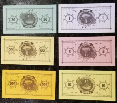 Orig 2005 Pewter Spongebob Squarepants Monopoly Money Bundle Replacement Parts - Image 1 of 3