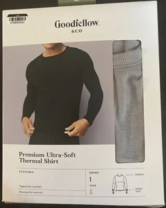 Goodfellow & Co Para Hombres Talla Pequeña S Premium Ultra Suave Térmica Bajo Camisa Gris - Imagen 1 de 4