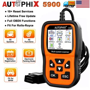AUTOPHIX 5900 Car Scan Diagnostic Tool All System Code Reader Oil Battery Reset - Picture 1 of 10