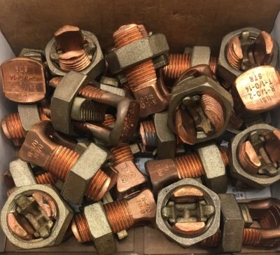 N-1/0 NSI LOT OF 20 #1/0 CONNECTOR FOR THREE WIRES FOR COPPER AND COPPERWELD WIR - Image 1 of 4