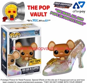 FUNKO POP VINYL MOVIES DISNEY PIXAR CINDERELLA 139 GUS GUS IN SLIPPER BNIB RARE - Bild 1 von 7