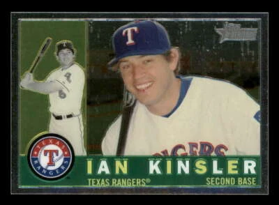 2009 Topps Heritage Chrome (Parallel 1:6) #C7 Ian Kinsler Rangers 730/1960 - Image 1 of 2