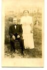 Wedding Day Picture ?-Young Couple Jim &amp; Carry-RPPC-Vintage Real Photo Postcard