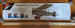 VINTAGE TOP FLITE Poster S.E. 5a WWI RC MODEL AIRPLANE KIT  - Picture 1 of 4