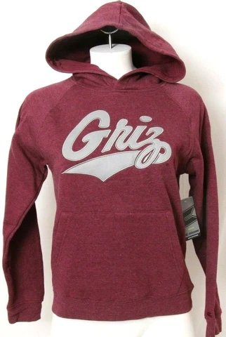 NEW Montana Grizzlies Griz Maroon Pullover Hoodie Sweatshirt Youth M 12-14 Cover