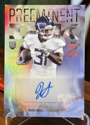 2025 Topps Signature Class Preeminent Ink Jabari Small Auto Rookie RC #PI-JSM - Image 1 of 4