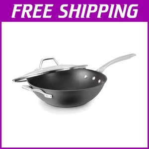 12" Nonstick Wok, Oven-Safe, Flat-Bottom - Picture 1 of 9