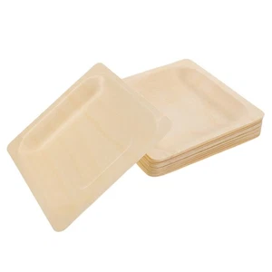  20 Pezzi Piatto Sushi in Legno Monouso Piatti Barca Espositore Salumi - Foto 1 di 12