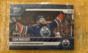 2024-25 NHL TOPPS NOWยฎ Sticker #199 ๐ Leon Draisaitl ๐ Oilers BLUE ๐ง ICE 3/10 - Picture 1 of 8