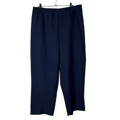 Pantalones de vestir cortos Bend Over Petite azul marino 16P Foto 1 de 4