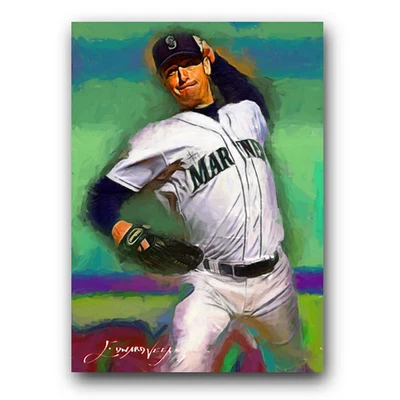 Jamie Moyer Art Card Limited 29/50 Edward Vela Signed (Seattle Mariners) - Image 1 of 2