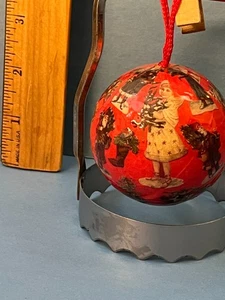 Adornos de Navidad Vintage Papel-Maché Decoupage Estilo Victoriano Santas #2 - Imagen 1 de 7