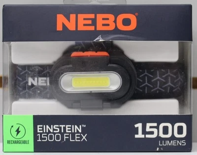 NEBO  Einstein 1500 FLEX Rechargeable Headlamp 1500 LUMENS Water Resistant - Image 1 of 2