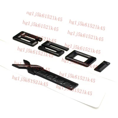 2017-24 Gloss Black 650i+XDrive Number Letters Rear Trunk Body& Exterior Styling - Image 1 of 4