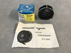 Fliegen Angelrolle Olympic Modell 440 Hurricane Canadian Japan + Box NEUWERTIG! - Bild 1 von 11