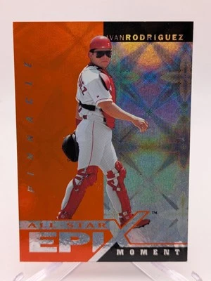 💥 1998 Pinnacle Plus All-Star Epix #4 Ivan Rodriguez Moment - NM-MT - Image 1 of 2