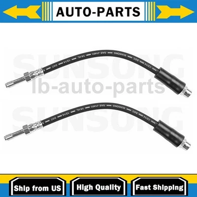 Linha de mangueira de freio traseiro 2x para 1997 1998 BMW 528i 2.8L - Imagem 1 de 4