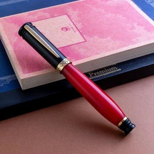 Pluma Estilográfica Edición Limitada Lominchay Mini Qian 2008 Roja Olímpica 18K Plumín - Imagen 1 de 8