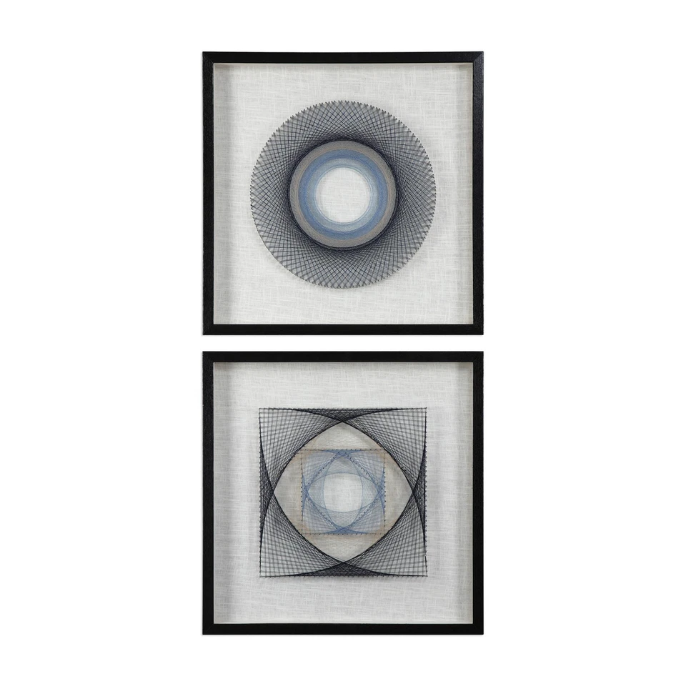 Uttermost 4111 String Duet Geometric Wall Art Set of 2