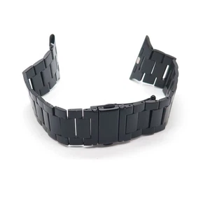 Edelstahl verstellbares schwarzes Band mit Faltschließe für Apple Watch Ultra - Bild 1 von 4