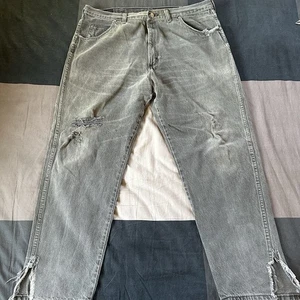 Vintage Wrangler Jeans Mens Black Western 40 x 30 Thrashed Made In USA - Picture 1 of 10