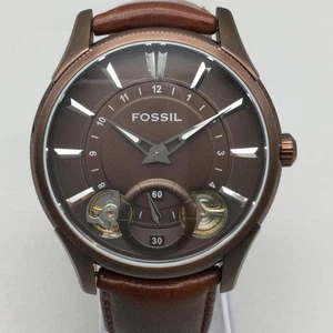 Orologio automatico uomo Fossil Twist 43mm cinturino pelle marrone con scatola - Foto 1 di 15