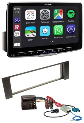 Alpine Bluetooth MP3 USB DAB Autoradio für Audi A4 B6 00-04 Quadlock Doppel Fakr - Bild 1 von 4