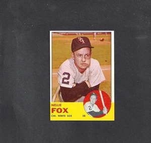1963 TOPPS #525 NELLIE FOX-1--HIGH NUMBER--WHITE SOX--NO CREASES--EX/MT/NR/MT++ - Bild 1 von 2