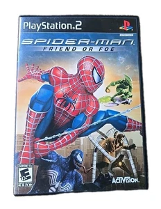 PS2 Spider-Man Friend or Foe (PlayStation 2, 2007) Black Label KOMPLETT - Bild 1 von 5