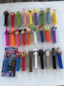 Lot Of 27 Pez Dispensers Dispenser Angry Birds Star Wars Vintage - Imagen 1 de 17