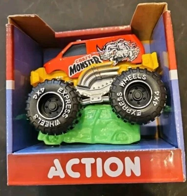 new 1Turbo Wheels crazy MONSTER TRUCKS  action multicolor - Image 1 of 4
