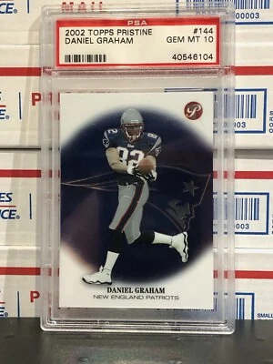 2002 TOPPS PRISTINE DANIEL GRAHAM, #144, ROOKIE, GRADED PSA GEM MINT 10 , PATS - Image 1 of 2