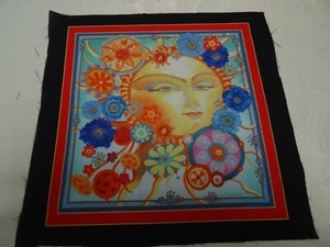 Schöner Stoff Panel SONNE Baumwolle ca. 28cm x 29cm Patchwork Basteln DIY - Bild 1 von 7
