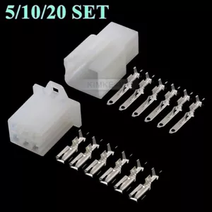 Kit de enchufe conector eléctrico de 6 pines/vía de 2,8 mm para moto motocicleta coche automático - Imagen 1 de 4