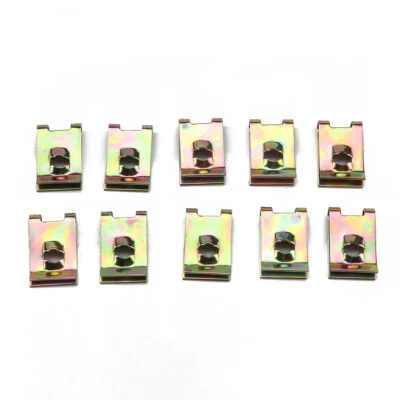 U Type Nuts Fasteners Speed Clips Kit For Car Engine Fender Bumper Guard Plate - Image 1 of 4