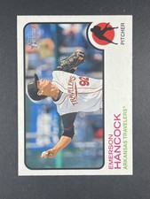 2022 Topps Heritage Minor League Emerson Hancock Arkansas Travelers #180