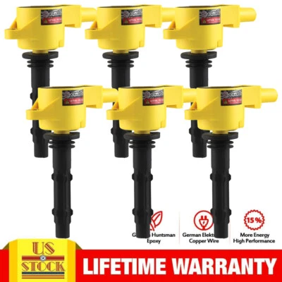 Bobinas de encendido 6 piezas para Mercedes Benz W203 C280 C300 C350 E350 E550 ML350 SLK300 Foto 1 de 4