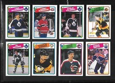 1988-89 OPC O PEE CHEE HOCKEY CARD & ERROR VARIATION BOX BOTTOM 133-264 SEE LIST