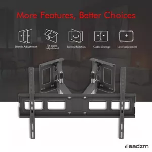 Heavy Duty Full Motion Swing Arm TV Mount for Wall Corners Ideal for 32-70 Inch - Picture 1 of 11
