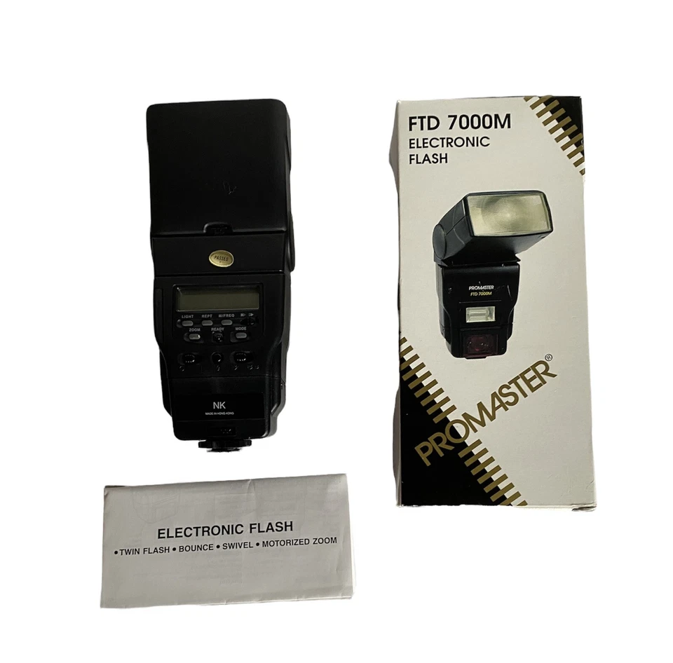 Promaster FTD 7000M Electronic Flash Motorized Zoom for Nikon #4251 NEW OPEN BOX - Image 1 of 4