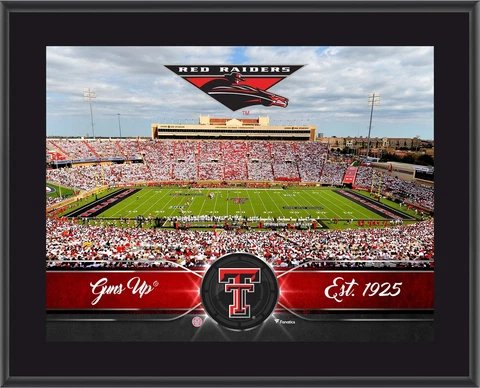 Texas Tech Red Raiders 10" x 13" Team Stadium Plaque Authentic Cover
