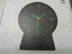 Core Innovations Retro Black Style Alarm Analog Clock Bluetooth Speaker BrandNew - Picture 1 of 6