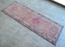 3x8 Rug Runner Turkish Hand Knotted Low Pile SHORT Runner Actual 2.10 x 8.2 ft