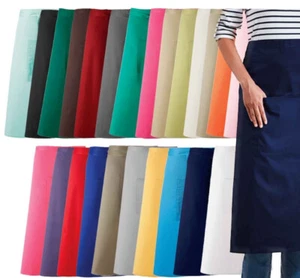 Premier Colours Bar Apron Easy Care Polycotton with Pen/Tablet Pocket - Picture 1 of 26