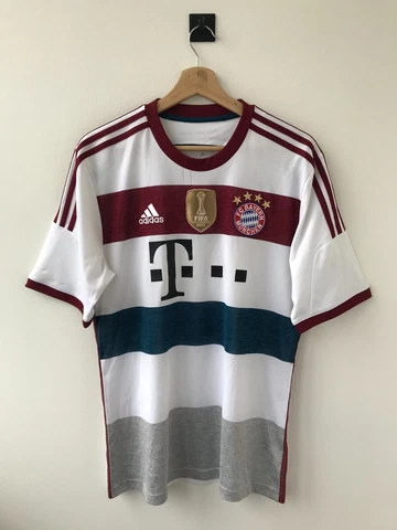 BAYERN MÜNICH 2014/2015 AWAY FOOTBALL SHIRT SOCCER JERSEY CAMISETA ADIDAS size M Cover