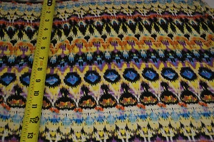 Camiseta deportiva elástica de tela tejida de rayón hermosa impresión tribal amarillo púrpura combo - Imagen 1 de 8